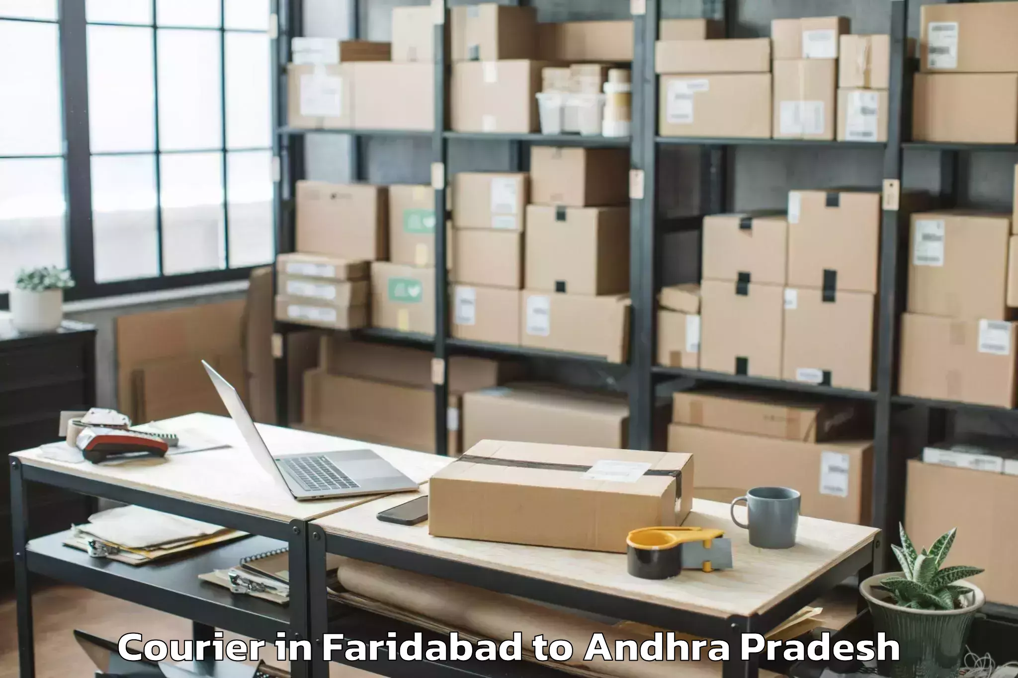 Faridabad to Vissannapet Courier